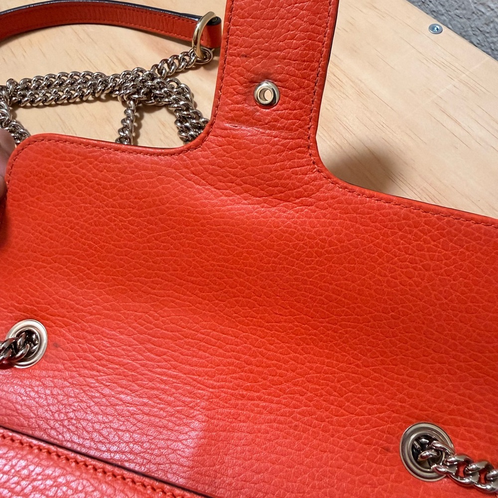 Gucci Orange Leather Shoulder/Crossbody Bag - Picture 8 of 12
